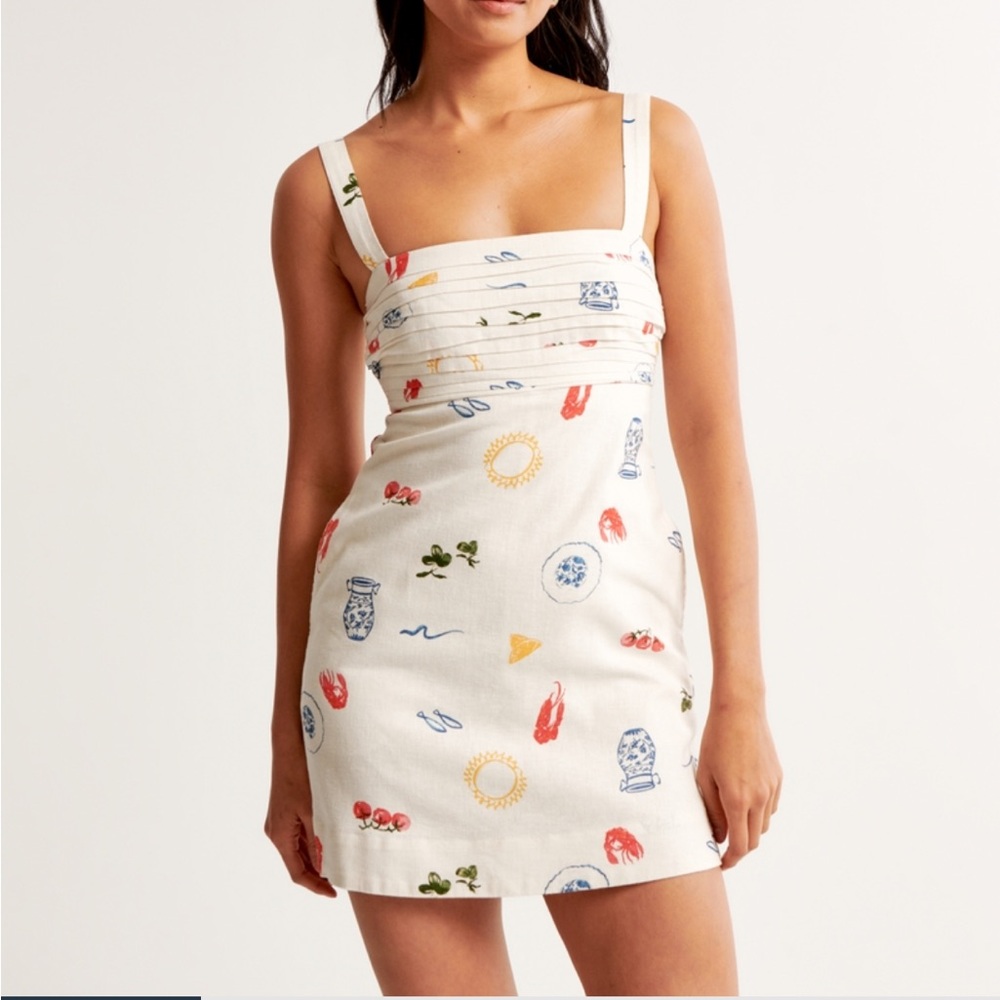 Abercrombie Emerson Linen-Blend Skort